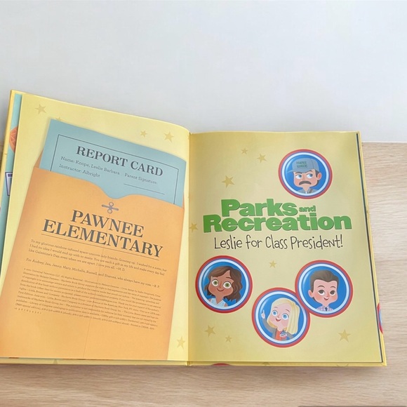 2/$20 Parks and Recreation Leslie for Class President! Hardcover Picture Book - Picture 4 of 6